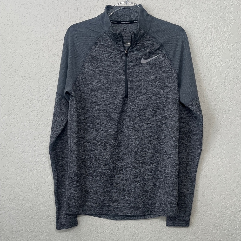 Nike Men's Dark Gray Quarter-Zip Pullover